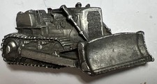 Vintage 1978 Bergamot Brass Works Bulldozer Belt Buckle K-38. Made In USA.