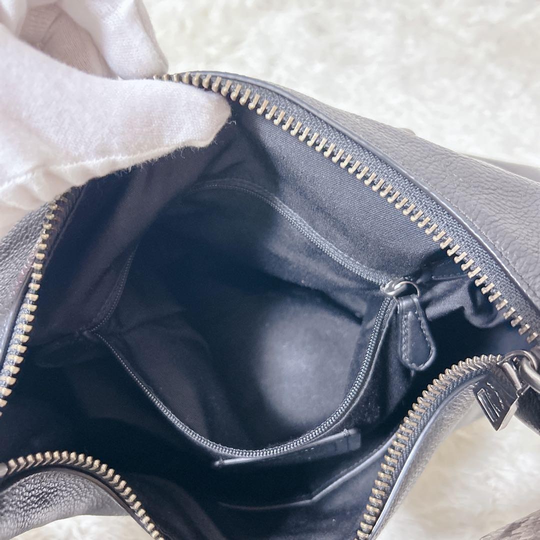 COACH 2way Shoulder Bag Python Pattern Half Moon … - image 14