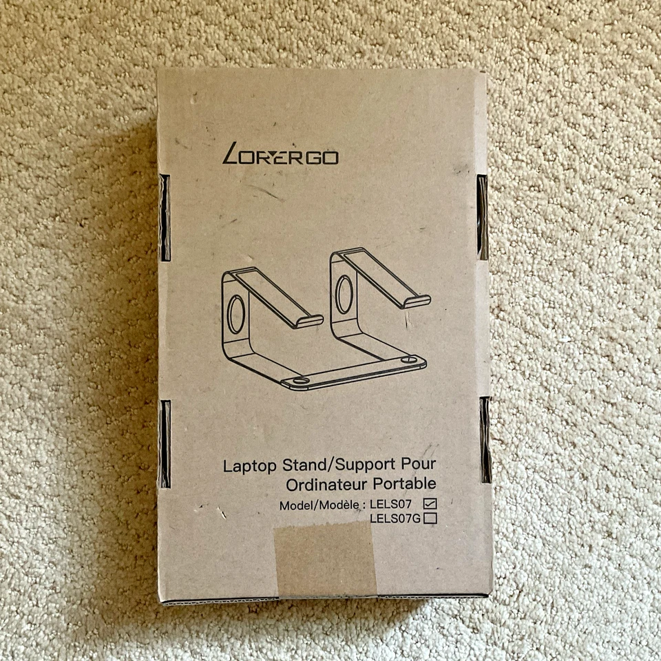 NEW LORYERGO Aluminum Laptop Stand Riser for Desk Ergonomic Fixed Height 17" - Image 2 of 4