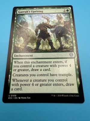 Garruk's Uprising 109 UC Commander: Lorwyn Eclipsed Magic: The Gathering NM