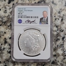 2023 Fiji $1 Morgan Early Releases 1892 CC MS70 NGC Silver 0.999 Coin