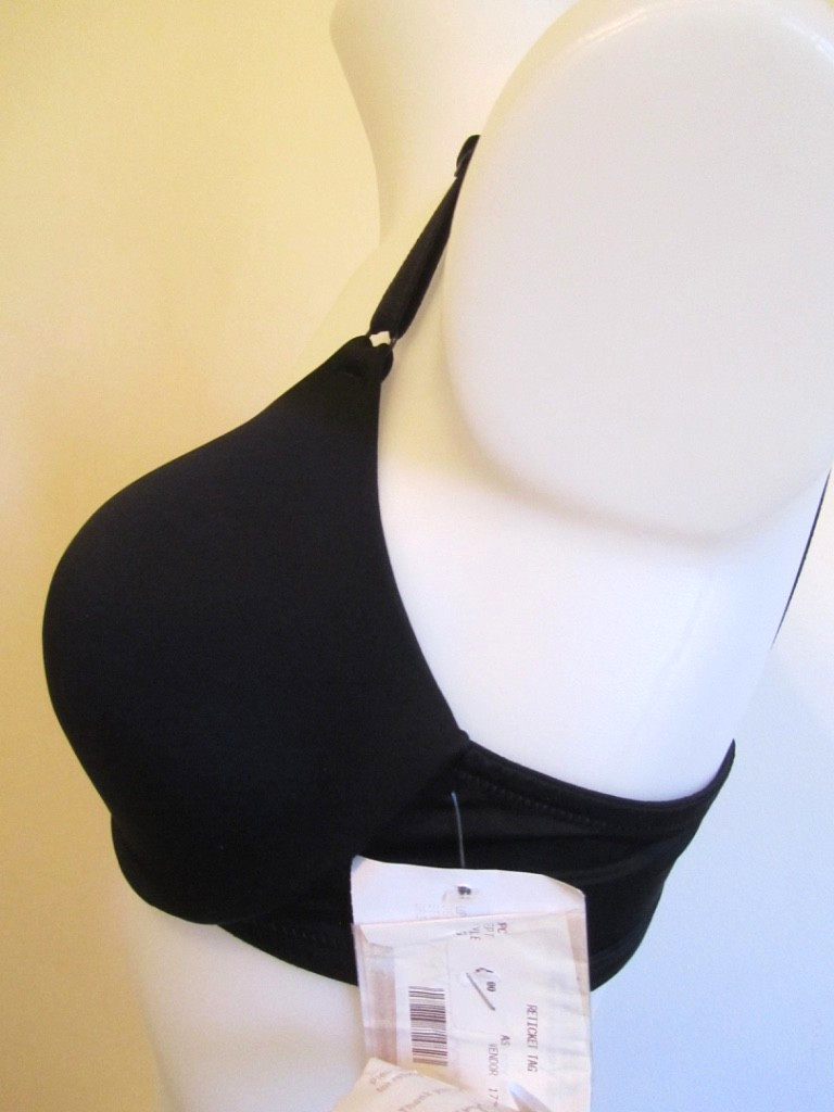 Warner's Style# 1593 Size 36B This Is Not A Bra T-Shirt Underwire Bra Black!