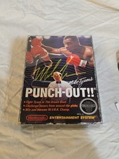 Rare Signed Autographed Mike Tyson Nes Punch-Out Game Box Only JSA Certified