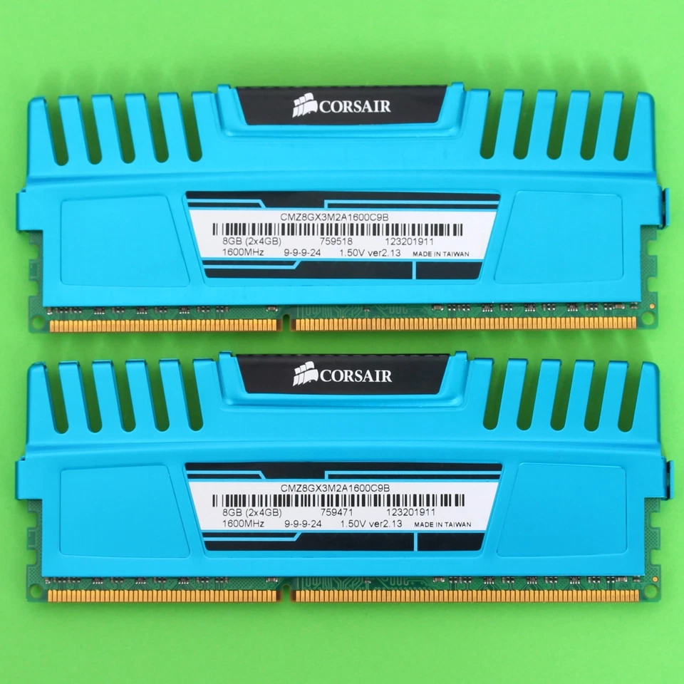 Corsair Vengance 8GB DDR3 RAM (2x 4GB) 12800U 1600MHZ Desktop 240 Pin Memory - Image 2 of 2