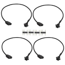4Pcs RGB Extension Cable 5V 3-Pin to SM 3Pin Female ARGB Connector8035
