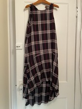 ASOS Noisy May Red Black Plaid Hi & Low Dress Women’s XS