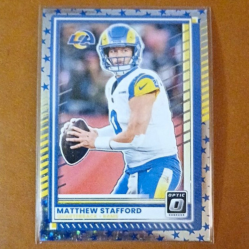 Panini Donruss Optic 2025 #198 Matthew Stafford Los Angeles Rams MVP Stars Prizm