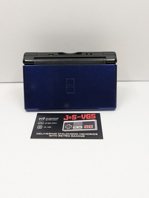 Nintendo DS Lite Cobalt Black Console Charger Tested Working