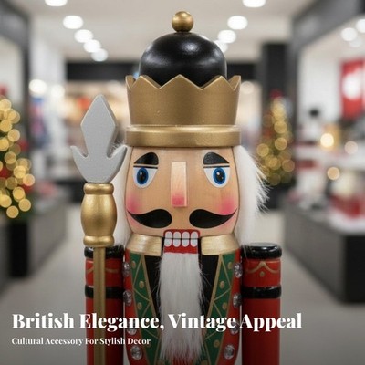 Bodenstehendder Nussknackder Britisches Design Nussknackder-Figur für