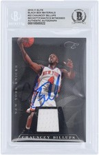 Chauncey Billups Knicks Signed 2010-11 Panini Elite Black Box #32 #/99 BAS Card