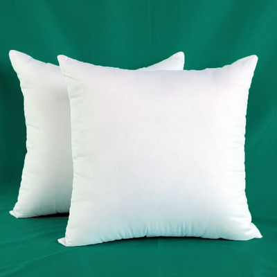 Extra Thick and Full Set of 2 Ultra Plump Cotton Fabric 18 x 18 Inches Throw ...