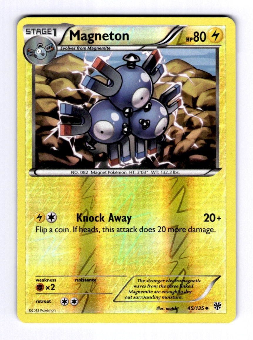 Magneton (45) Plasma Storm #45 (2013) Uncommon Reverse Holo NM Pokemon