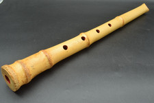 Japanese antique Vintage Shakuhachi Flute Instrument length 57.0cm Bamboo Japan
