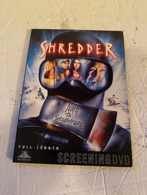 SHREDDER Death To Snowboarders Scott Weinger DVD Horror 2003 RARE PROMO COPY