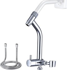 All Metal Shower Diverter with Low Handheld Holder, 71" Stainless Steel Extra