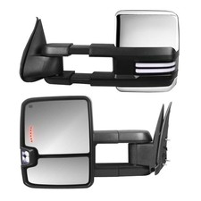 Chrome Power Tow Mirrors Left Right Silverado 1500hd2500hd3500 Classic 2007