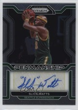 2021-22 Panini Prizm Penmanship Slick Watts #PM-SWT Auto 2u3