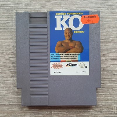 Nintendo NES Spiel George Foreman's KO Boxing Game Cartridge NOE Modul PAL B