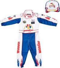 Ricky Bobby Movie Kids Toddler Halloween Cosplay Costume Set Suit  Hat 
