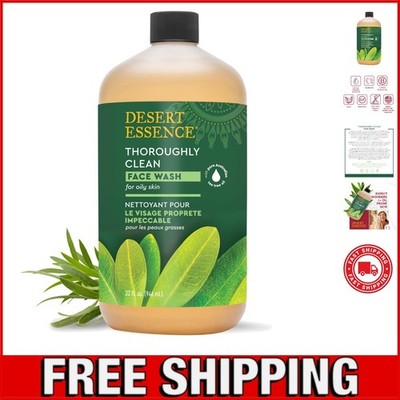 Organic Tea Tree Oil Face Wash - Gentle Cleansing for Sensitive Skin, 32 fl oz