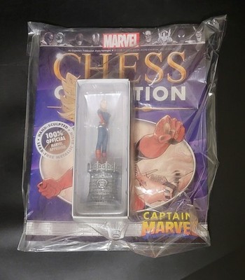 Eaglemoss Marvel Chess Collection 14 Captain Marvel White Queen Figure Sealed
