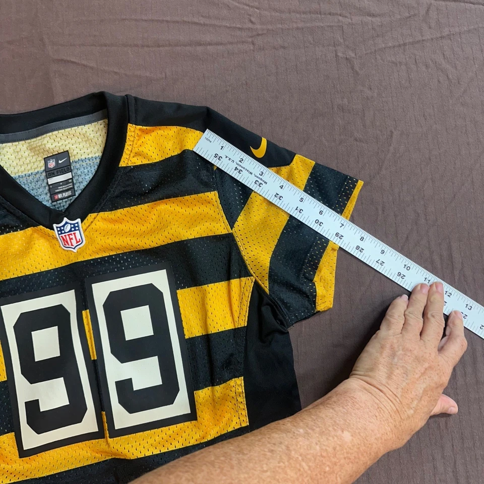 Camiseta deportiva de fútbol para mujer Nike NFL Pittsburgh Steelers Keisel #99 Foto 4 de 4