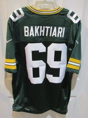 NWOT Bakhtiari Green Bay Packers NFL Football Jersey Nike men's
