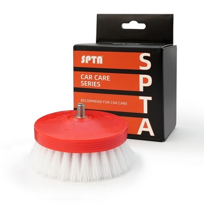 SPTA 1Pc 3 inch Mini Scrub Brushes for Dual Action Polisher Duty Cleaning