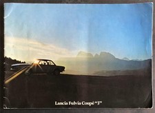 LANCIA FULVIA COUPE 3 Car LF Sales Brochure c1974 #88795561 MULTI-LINGUAL