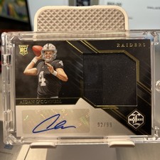 2023 Panini Limited - Rookie Patch Autographs Jumbo Aidan O'Connell #143 /99...