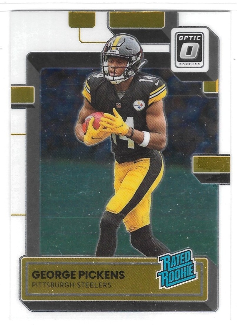 2022 Donruss Optic #223 George Pickens "Rated Rookie" RC (Pittsburgh Steelers)