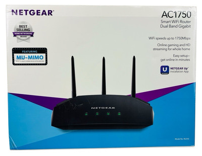 NETGEAR AC1750 Smart Wifi Router (R6350) Dual Band Gigabit Black NEW OPEN BOX