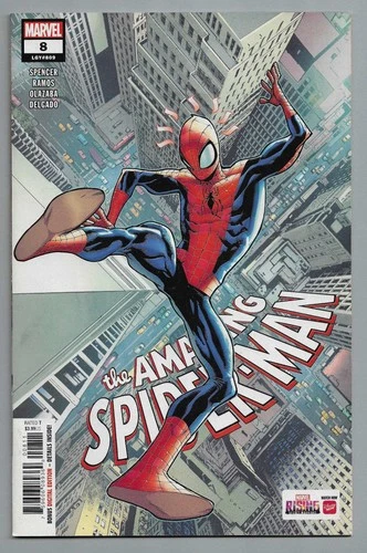 THE AMAZING SPIDER-MAN # 8  : Near Mint- (Grade 9.2) : Dec 2018 : Marvel Comics
