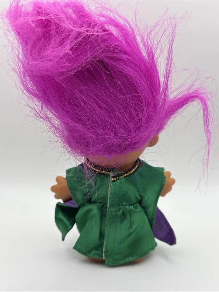 Vestido vintage de princesa reina muñeca troll de Ginebra Russ Troll Kidz con corona Foto 4 de 4