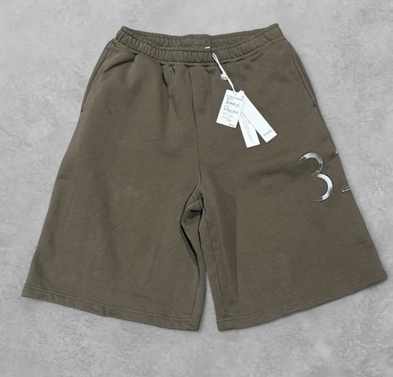 Elwood Men's Brown Solid Fleece Shorts Elastic Waist Logo Pockets Size M