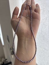 Purple Color Freshwater Pearl Neclace Necklace 16 Inches