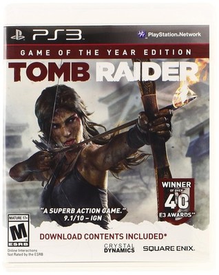 Tomb Raider Game of the Year Edition PlayStation 3 PS3