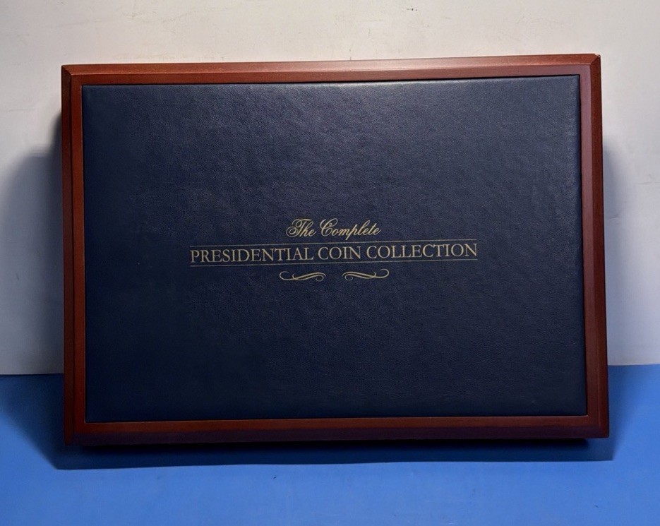 Franklin Mint Complete Presidential Coin Collection Cherry Storage
