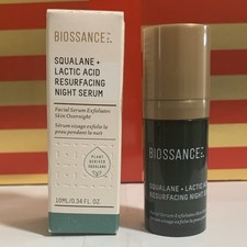 Biossance Squalane  Lactic Acid Exfoliating Night Serum 0.34 fl oz Travel Size