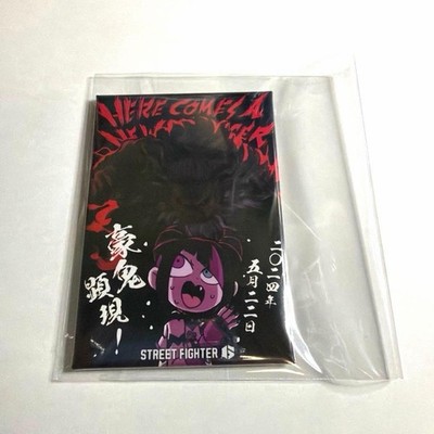 Street Fighter Square Magnet Ganbare Juri-chan Akuma