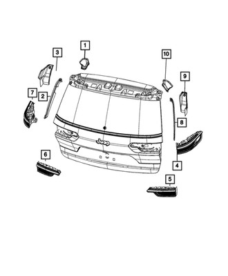 New Genuine Mopar Panel Close Out 2021-2023 OE 68465349AB