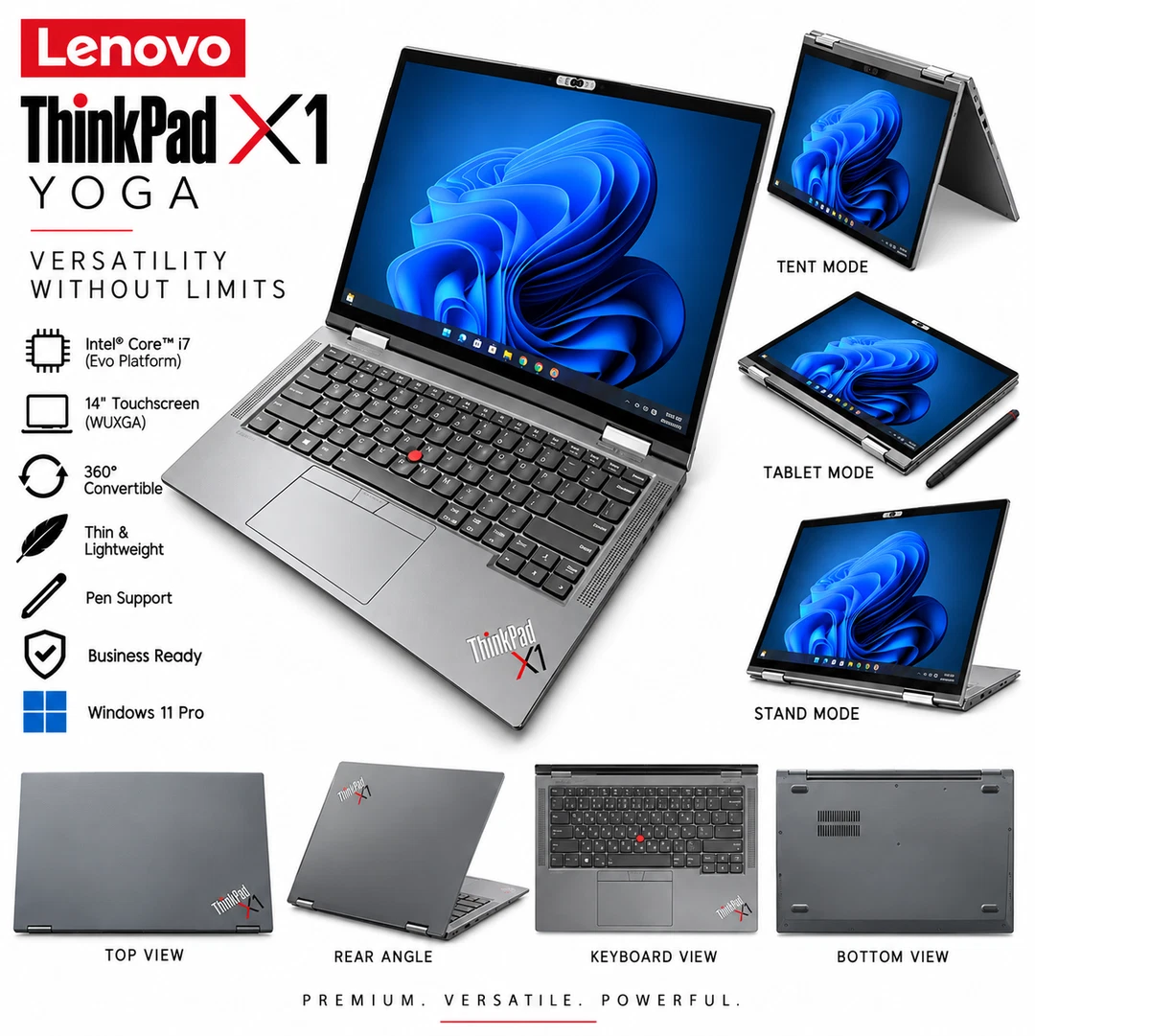 Lenovo ThinkPad X1 Yoga 16 GB RAM PC Laptops & Netbooks 512 GB SSD