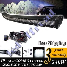 50inch 240w Led Light Bar Flood Spot Combo Offroad Driving Pickup Truck 4wd 52
