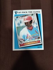 1989 Topps Lou Brock Turn Back The Clock  Card #662 Cardinals