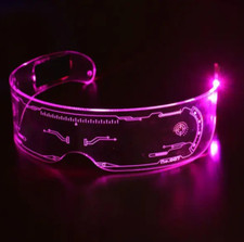 2022 LED Luminous Glasses LED Glasses EL Wire Neon Light Up Visor Eyeglasses Bar