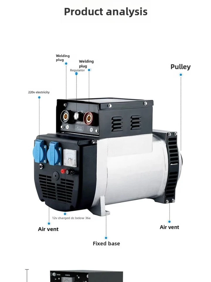 Petrol Diesel Generator Set Single Welding Power Generator Integrated Machine - Image 4 of 4