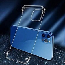 Frameless Transparent PC Hard Phone Case For apple iphone 6 to iphone 13