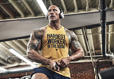 Großes A3 Dwayne Johnson / The Rock Poster (brandneu)