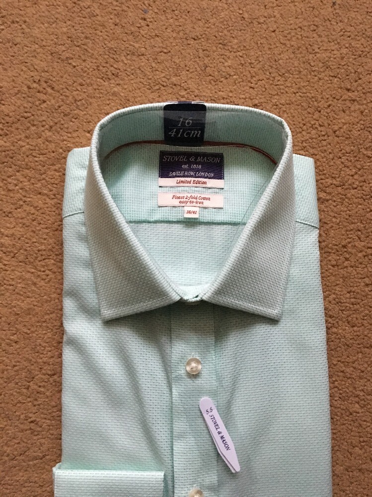 FILA STOVEL & MASON Camicia Uomo Edizione Limitata Savile Row Verde 16" (41cm) £95