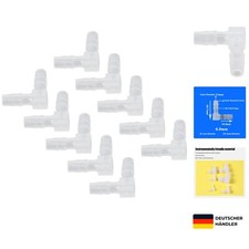 Kunststoff 6mm Schlauchverbinder Winkel 90° Wasserversorgung & Labor